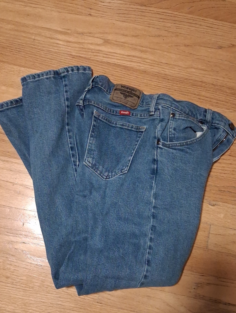 Wrangler Men's Classic Blue Denim Jeans 30 X 32